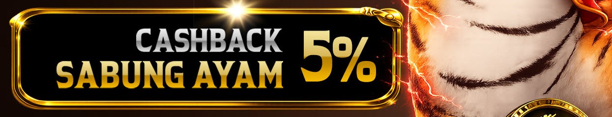 BONUS CASHBACK SABUNG 5%