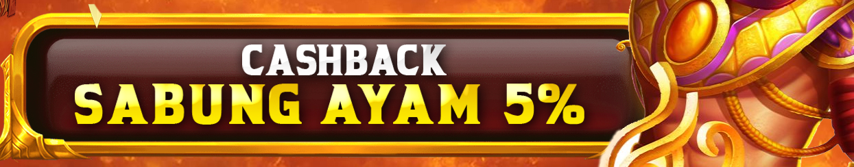 BONUS CASHBACK SABUNG 5%
