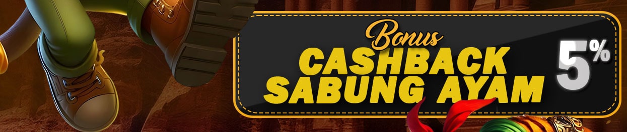 BONUS CASHBACK SABUNG AYAM 5%